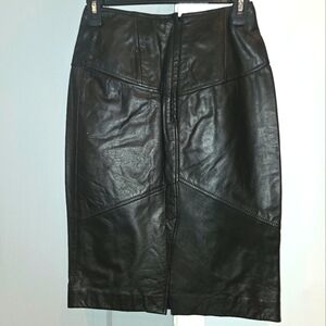 Vintage leather skirt